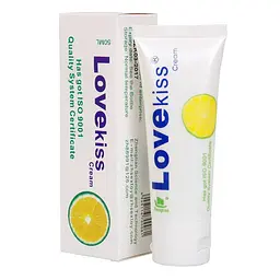 Лубрикант на водній основі Love Kiss Cream Лимон — Інтимна змазка 50 мл