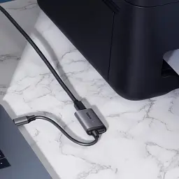 Переходник Baseus Enjoyment Series Type-C to Mini DP HUB Convertor CAHUB-Z0G Dark Grey - мініатюра 3
