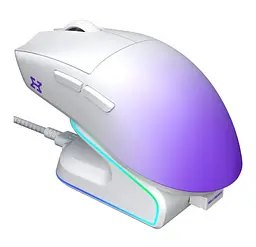 Ігрова миша HATOR HM-47 Pro Wireless Hellyberry ESports Gaming 26000dpi 50G White-Violet Gradient - мініатюра 1
