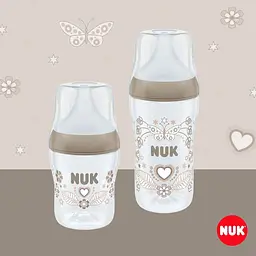Пляшечка для годування Nuk Perfect Match з індикатором температури, з соскою з силікону з отвором M 260 мл серце (3954135) - мініатюра 7