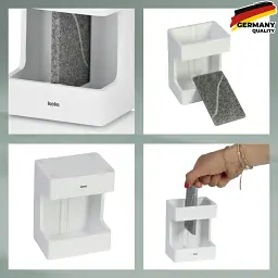 Стакан для зубних щіток Kela Cube 8.5х6.5х11.5 см білий (23693) - мініатюра 2
