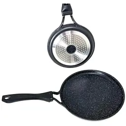 Сковорода для млинців A-Plus 1484 Pizza pan млинна з гранітним покриттям 20 см