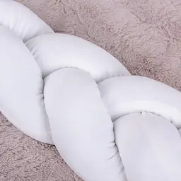 Коса захисна в ліжечко MirSon Kids Time 28-0001 White Velvet велюрова біла - мініатюра 6