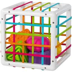 Сортер-куб зі стінками-шнурочками Fat Brain Toys InnyBin (F251ML) - мініатюра 2