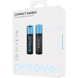 Акумулятор Proove Type-C Compact Energy AA 2400mAh Li-ion 2шт (RBCE26010008) [116011] - мініатюра 2