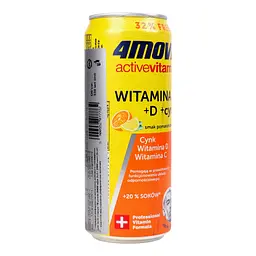 Вітаміни та мінерали 4move Active Vitamin Vitamins C+D+Zink Апельсин 330 мл - мініатюра 4