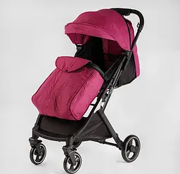 Коляска прогулянкова дитяча L-20115 Comfort Joy, колір рожевий, рама сталь з алюмінієм (6989236360017) - мініатюра 3