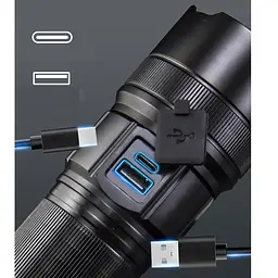 Ліхтар AK180 WHITE LASER LED PM30-TG Power Bank, ЗУ Type-C, zoom, 5 фільтрів (47476-AK180_494) - мініатюра 8