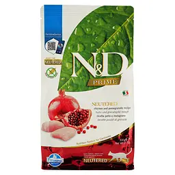 Сухий беззерновий корм для стерилізованих кішок Farmina N&D Grain Free Prime Cat Chicken&Pomegranate Neutered, курка та гранат, 300 г - мініатюра 2