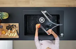 Змішувач Hansgrohe Metris Select 320 2jet кухонний на 2 отвори з витяжним виливом Sbox Chrome 73806000 Хром - мініатюра 5
