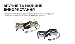 Газовий пальник подвійний BRS-32 - мініатюра 4