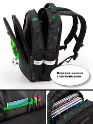 Ортопедичний шкільний рюкзак для хлопчика з Майнкрафт School Standard 38х30х18 см в 1 клас (170-84) - мініатюра 4