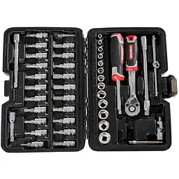 Набір головок торцевих Vitals Master з тріскачкою 1/4" 46 предметів (186167) - мініатюра 3