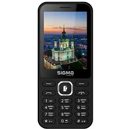 Мобільний телефон Sigma mobile X-style 31 Power Type-C, чорний, 2 Mini-SIM, дисплей 2.8" цветной (240x320), моноблок, MediaTek