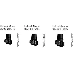 Затискне з'єднання Gabel 06/45 U-Lock Mono Ø18/16 Чорний - мініатюра 2