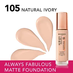 Тональна основа Bourjois Always Fabulous Foundation відтінок 105 (Natural Ivory) 30 мл - мініатюра 3