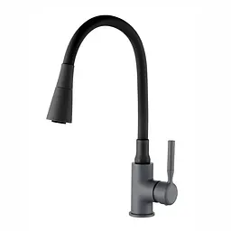 Змішувач для кухні Zerix Atrium-011-T graphite refl.black ZX6106, Графіт