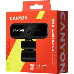 Веб-камера Canyon C2 720p HD Black (CNE-HWC2) - мініатюра 3