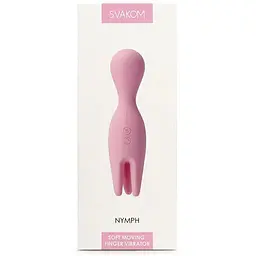 Подвійний вібратор для пар Svakom Nymph Pale Pink - мініатюра 8