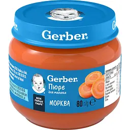 Пюре Gerber Морковь 80 г