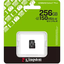 Карта пам'яті Kingston microSDXC Canvas Select Plus 256GB Class 10 UHS-I U1 V10 A1 (SDCS3/256GBSP) [145077] - мініатюра 3