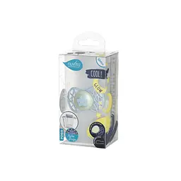 Пустушка Nuvita 7065 Air55 Cool симетрична 0m+ зірка світиться у темряві аквамаринова NV7065GA - мініатюра 3