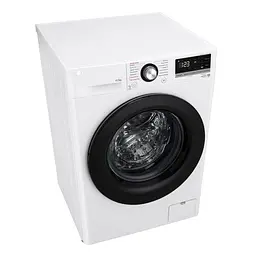 Пральна машина LG фронтальна 105 кг 1400 A+++ 57 см дисплей пара інвертор білий - мініатюра 7