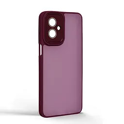 Защитный чехол для Motorola G55 5G, бордовый, ShadeX, противоударный, матовый, панель PC+TPU, защита всего корпуса, амортизация ударов при падении, ArmorStandart (ARM83389) - мініатюра 2