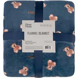Плед Ardesto Flannel 160х200 см 100% поліестер плюшеві ведмедики pbe0050491