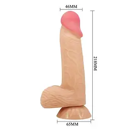 Фалоімітатор - Pretty Love Sliding Skin 8.1" Flesh - мініатюра 3