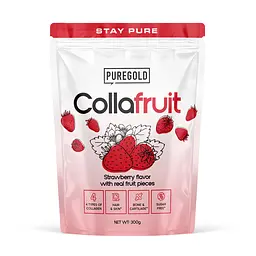 Гідролізований Колаген (типи I, II, III, V) зі Шматочками Полуниці CollaFruit - 300 г