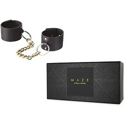 Наручники Bijoux Indiscrets Maze - Wide Cuffs Black - мініатюра 5