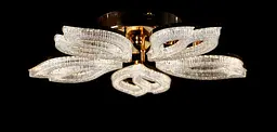 Світлодіодна люстра Splendid Ray L1707/5 LED (FGD), золото, білий, 120 Вт, від 10-18 м² - мініатюра 2