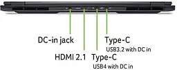 Ноутбук Acer 16 Nitro 16S AN16S-61 WQXGA IPS/AMD R7-350/32GB/1TB SSD/RTX 5070 8GB/Linux/Black (NH.QXKEU.004) - мініатюра 7