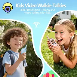 Дитяча відео-рація Walkie Talkie для дітей ∙ Двосторонній відеозв'язок Walkie Talkie на акумуляторі - мініатюра 4