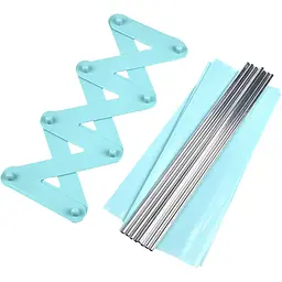 Відкрита полиця для взуття Supretto Shoe Rack 4, 20x45х46.5 см блакитний (8655) - мініатюра 4