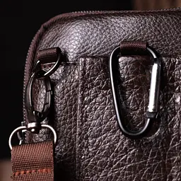 Чоловіча шкіряна сумка Vintage 11х18,5х4 см sum0024957 - мініатюра 8