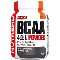 Амінокислота BCAA Nutrend BCAA 4:1:1 Powder, 500 грам - Апельсин