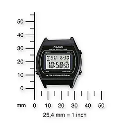 Чорні чоловічі годинники наручні сталеві оригінальні Японія Casio Collection B640WB-1AEF - мініатюра 2