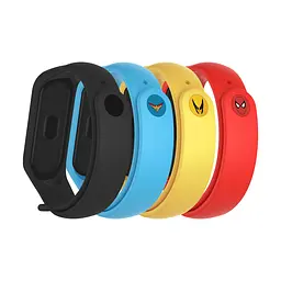 Комплект силіконових ремінців для фітнес браслетів Xiaomi Mi Band 3/4, Silicone, superhero, зі зручною застібкою, на фітнес трекер та смарт годинник, ArmorStandart (ARM77062)