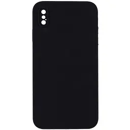 Чохол Silk Square Full Camera Protective (AA) NO LOGO для Apple iPhone X / XS (5.8") Чорний / Black
