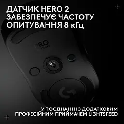 Комп'ютерна мишка Logitech G Pro 2 Lightspeed Wireless Black (910-007295) - мініатюра 9