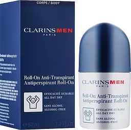 Дезодорант-антиперспірант для тіла роликовий 50 мл Clarins Men Roll-On Anti-Transpirant - мініатюра 2