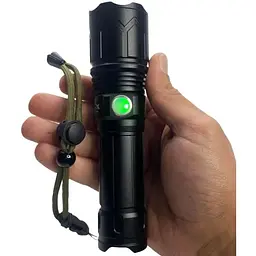 Ручний ліхтар RB-237 акумуляторний протиударний із зумом Zoom P120 18650 Type-C - мініатюра 6