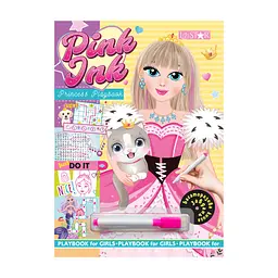 Багаторазова книга завдань для дівчаток Princess Playbook Апельсин LS-04-02 з маркером