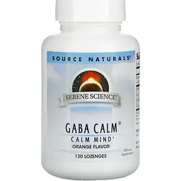 Амінокислота Source Naturals Serene Science GABA Calm смак апельсину 120 таблеток