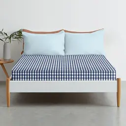 Дитяче простирадло Cosas Navy Check 110х160 см синьо-біле (NavyCheck_110x160) - мініатюра 3