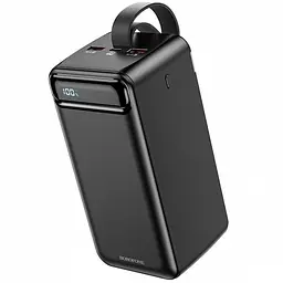 Повербанк чорний із швидкою зарядкою зовнішній акумулятор Power bank BOROFONE BJ14D 50000mAh PD22 5W