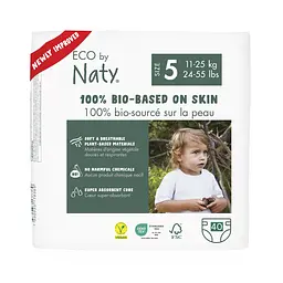 Одноразові дитячі підгузки розмір 5 11-25 кг., 40 шт ECO BY NATY