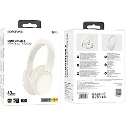 Бездротові навушники Borofone BO25 Bluetooth White - мініатюра 3